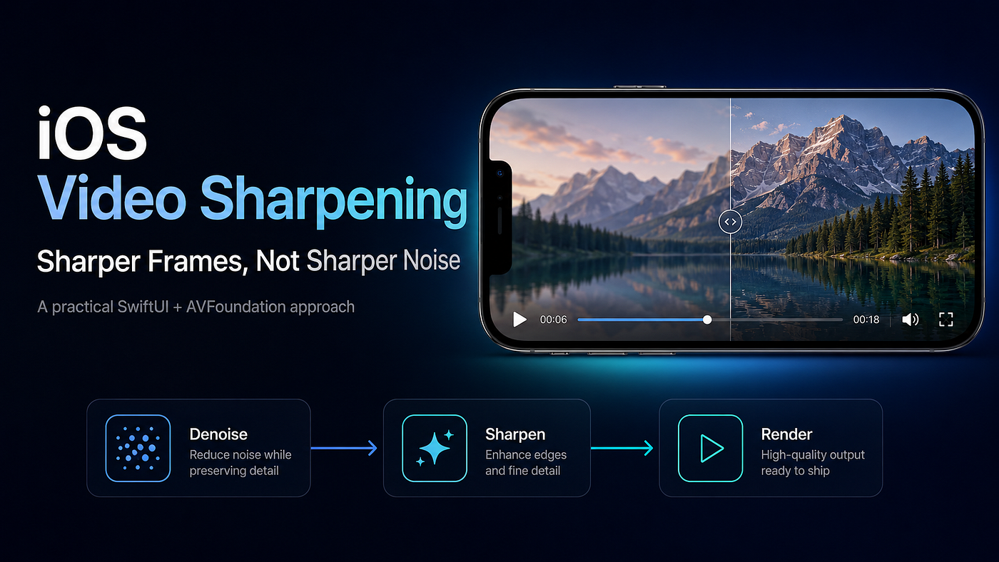 iOS Video Sharpening Looks Simple — Until It Starts Sharpening Noise