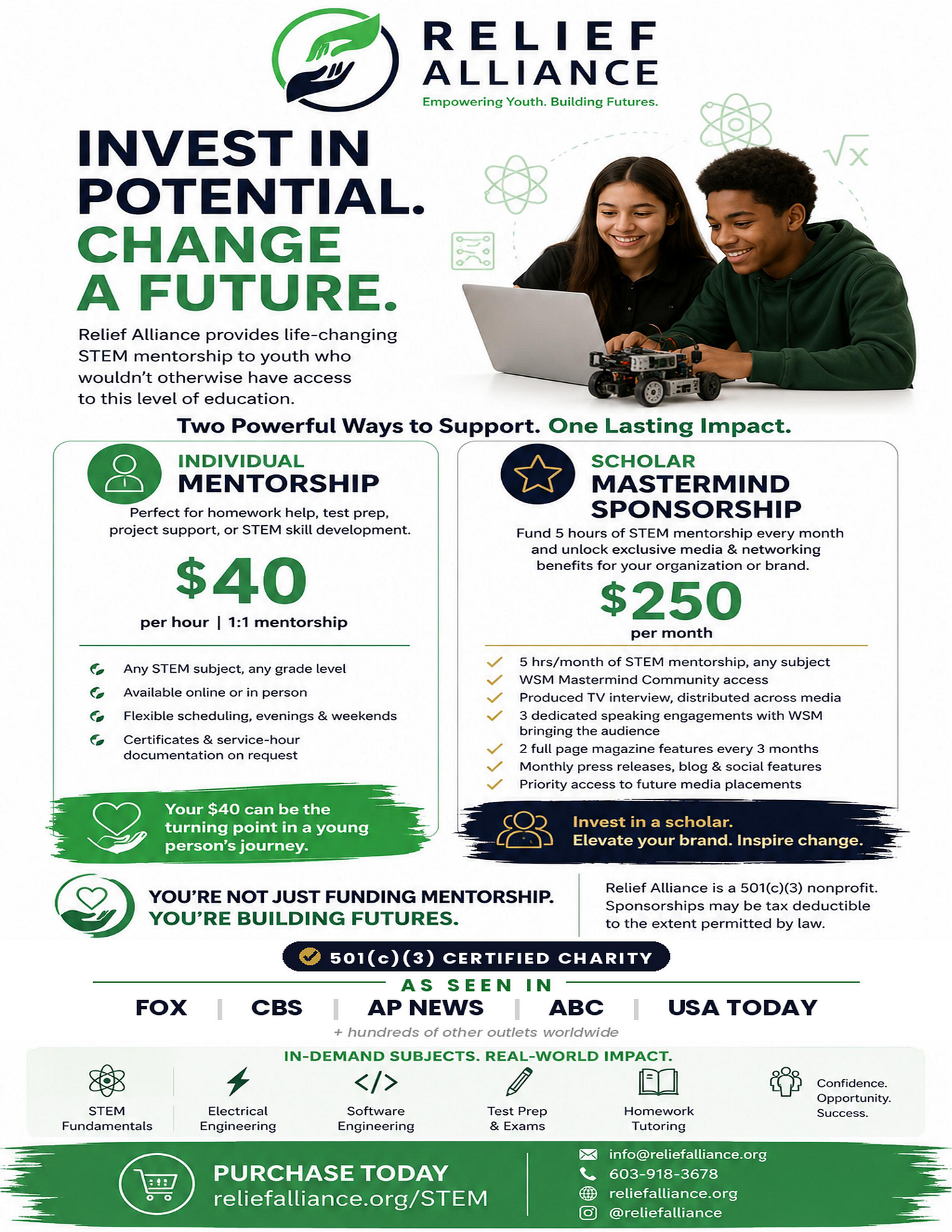 Invest in a Student.