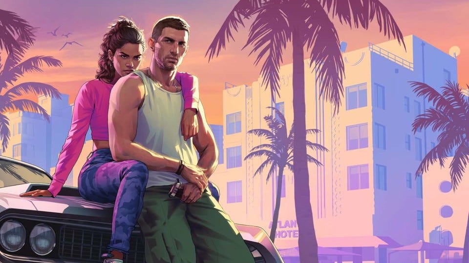 GTA 6 trailer shows a modern Bonnie and Clyde in virtual Miami