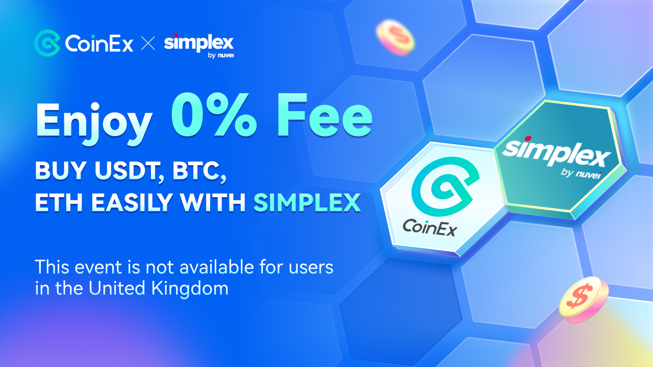 Joint Promotion by CoinEx and Simplex: Buy Cryptos on CoinEx via Simplex to  Enjoy 0 Service Fee! | by CoinEx | Medium