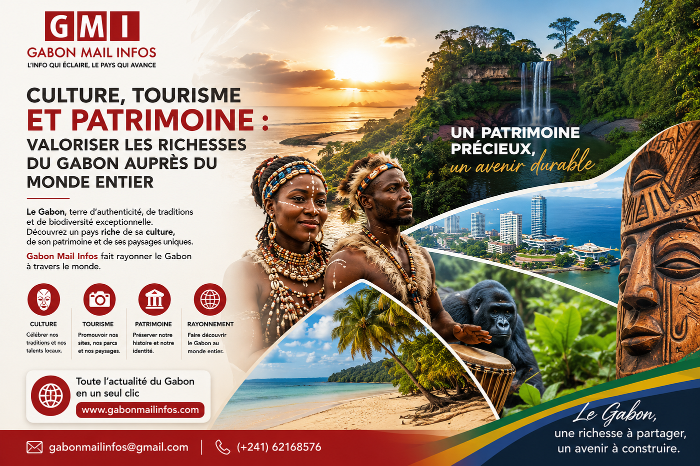 Culture, tourisme et patrimoine : valoriser les richesses du Gabon auprès du monde entier