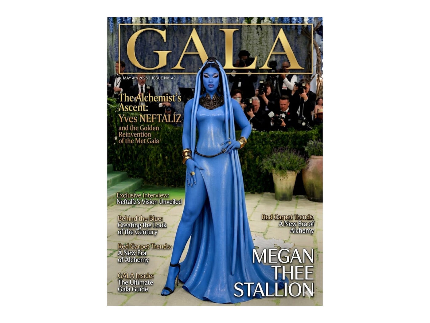 Alchemist’s Ascent: YVES NEFTALÍZ; MEGAN THEE STALLION and the Golden Reinvention of the Met Gala…