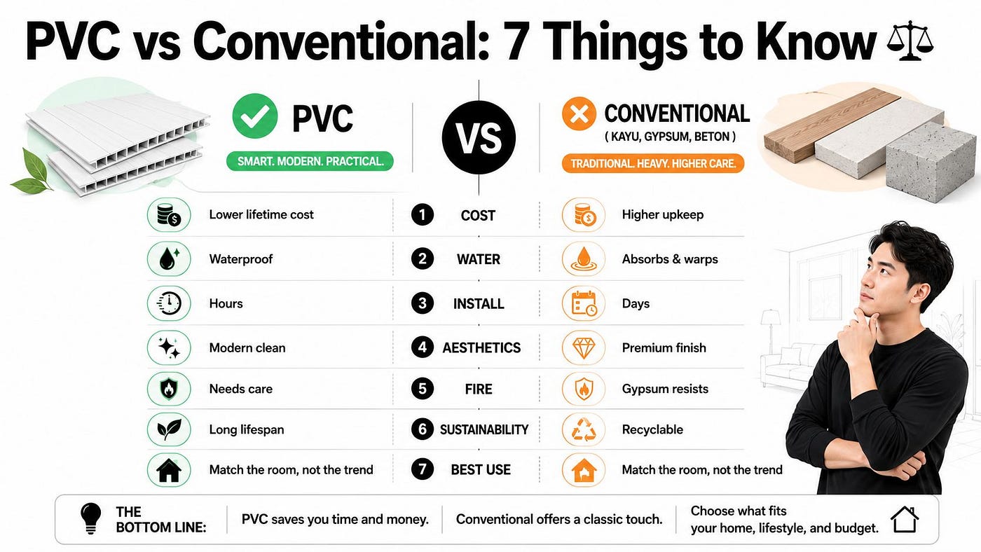 PVC vs Conventional Materials: 7 Things Every Homeowner Should Know