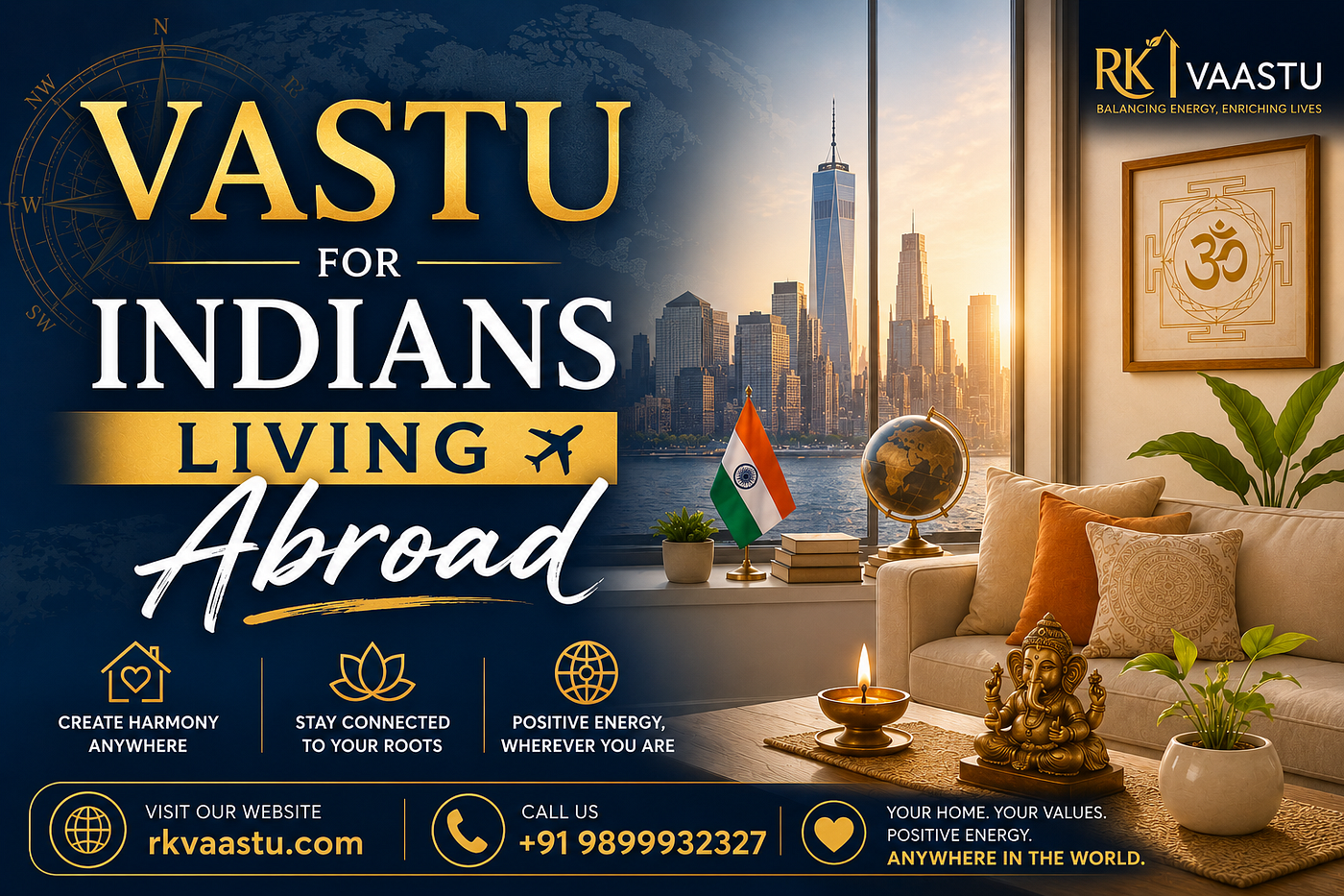 Why Indians Living Abroad Feel “Something Is Missing” — And What Vastu Has to Say About It