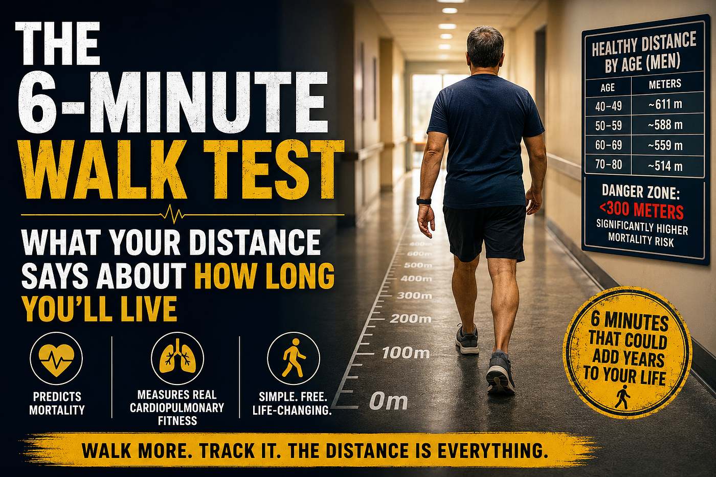 The 6-Minute Walk Test: What Your Distance Says About How Long You’ll Live