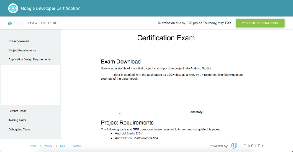 android studio certification