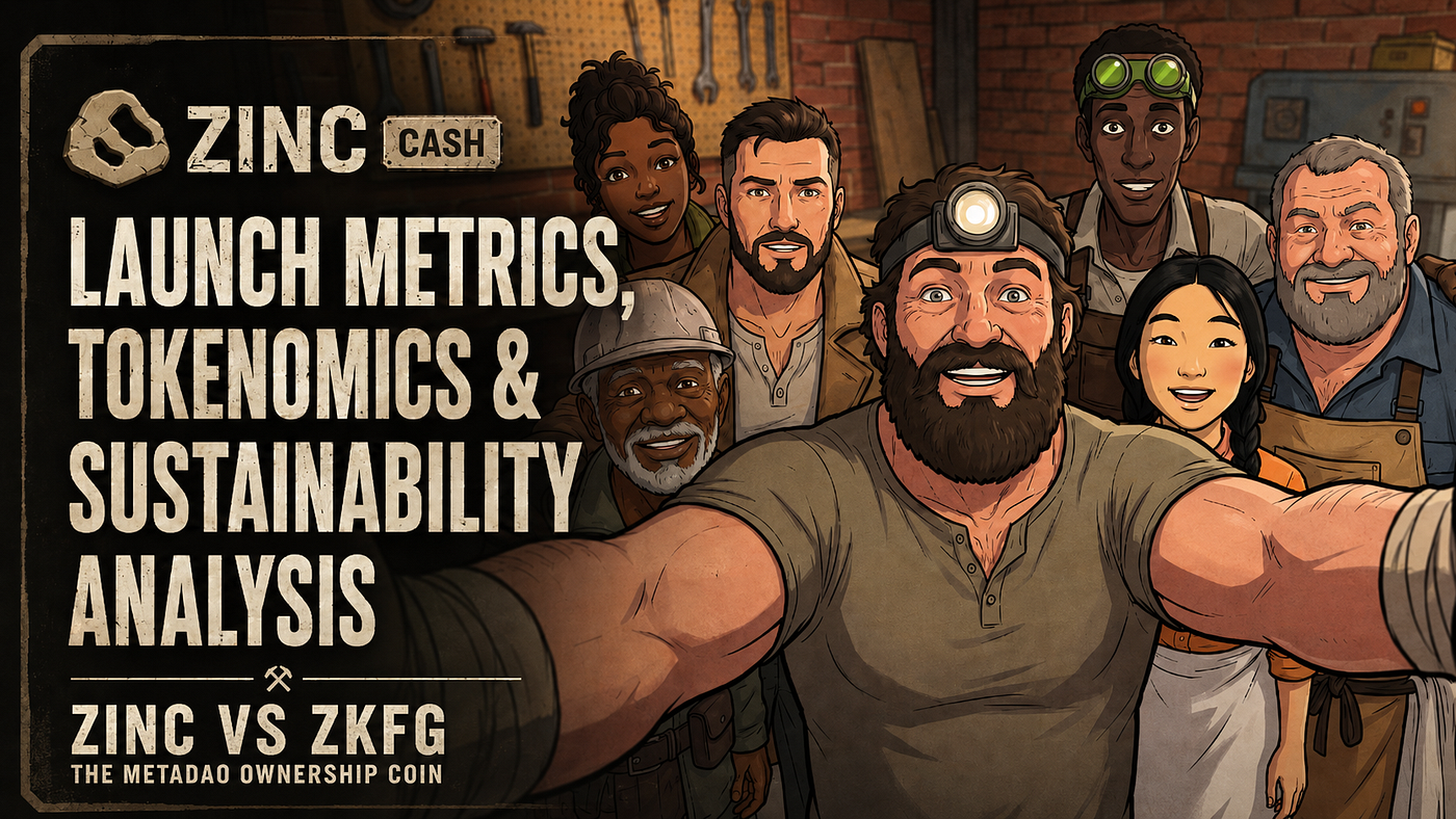 ZINC Cash: Solana’s Private Proof-of-Work Mining Ownership Coin Launch Metrics, Tokenomics &…