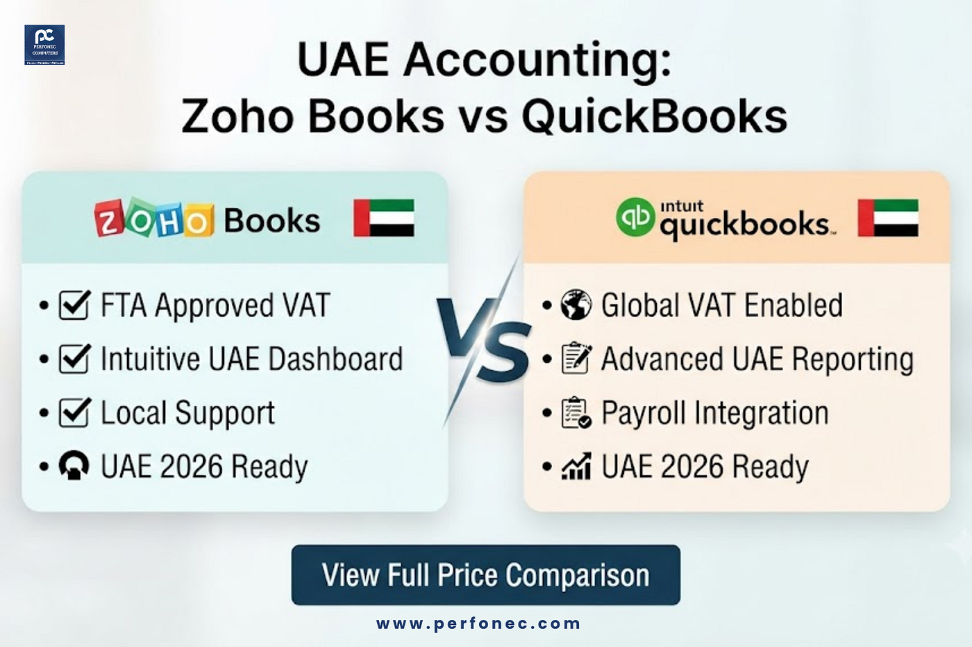 Zoho Books vs QuickBooks UAE 2026: Which Is Better for Your Business?