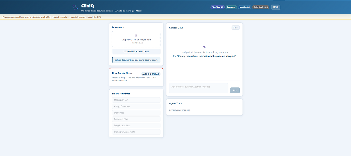 ClinIQ: The On-Device Pharmacist for Small Clinics