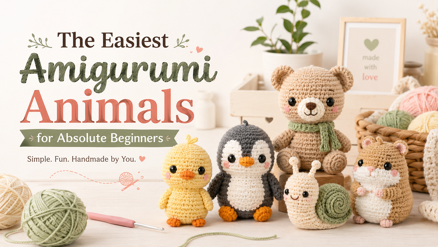 The Easiest Amigurumi Animals for Absolute Beginners