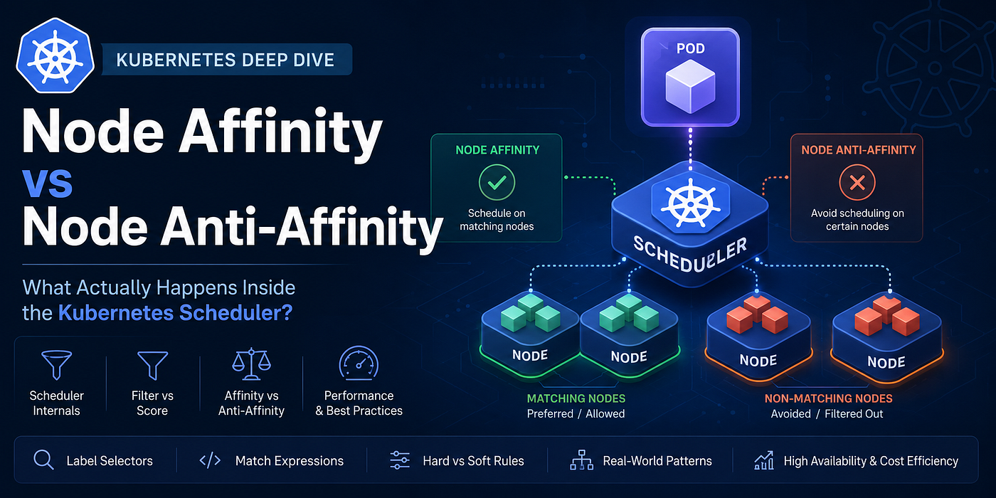 Node Affinity vs Node Anti-Affinity: What Actually Happens Inside the Kubernetes Scheduler?