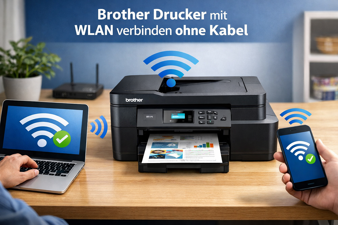 Brother Drucker mit WLAN verbinden ohne Kabel — Einfach erklärt