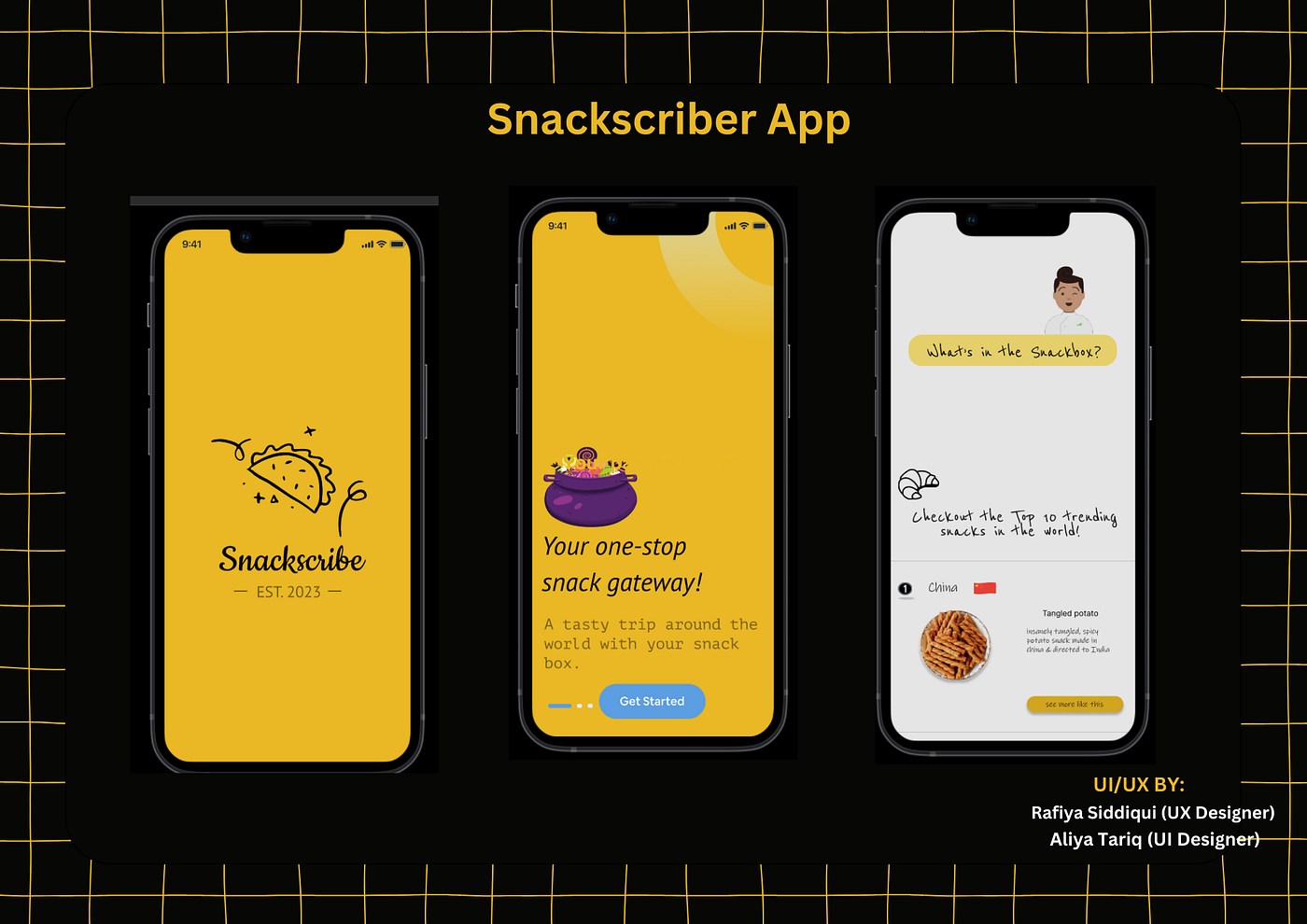 UI/UX CASE STUDY: SNACKSCRIBER APP