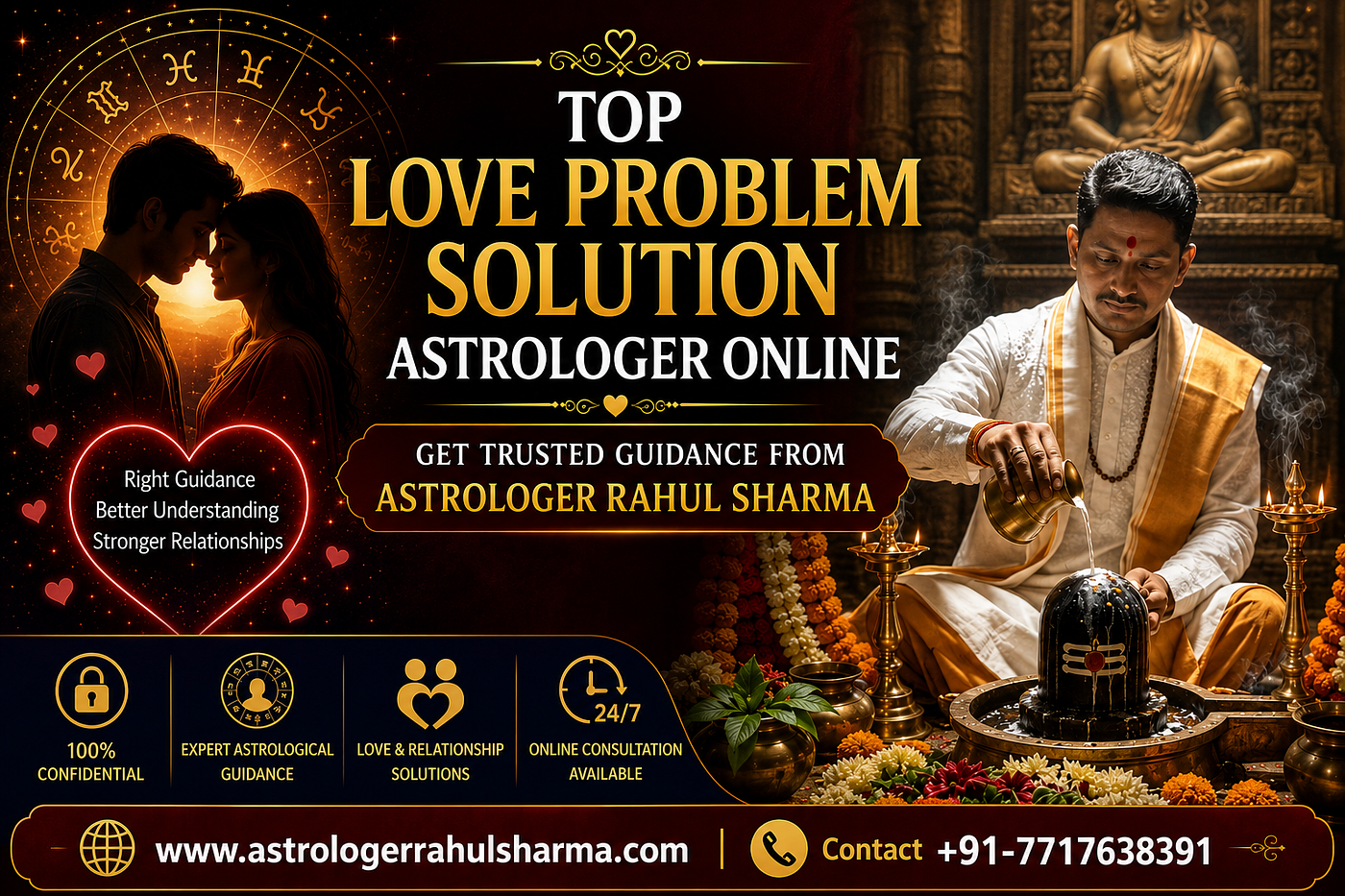 Top Love Problem Solution Astrologer Online: Get Trusted Guidance from Astrologer Rahul Sharma