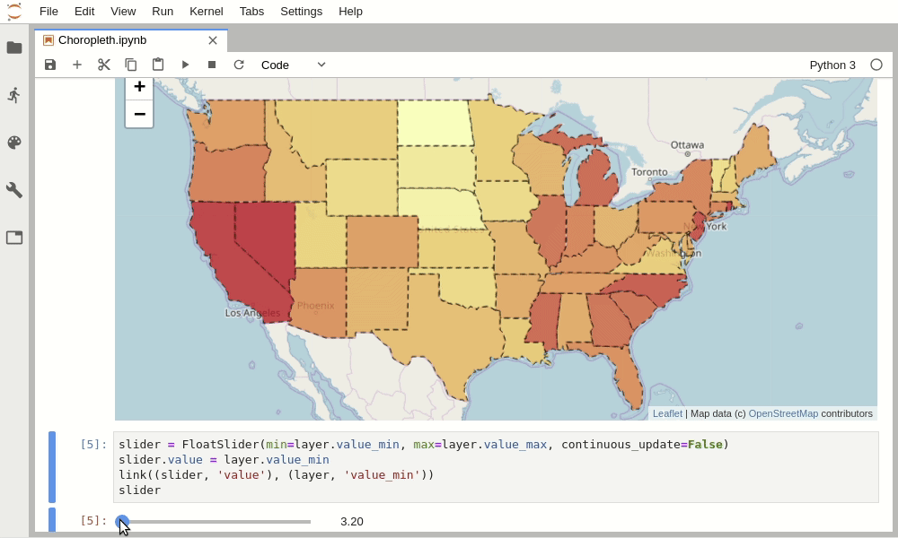 Interactive GIS in Jupyter with ipyleaflet | by QuantStack | Jupyter Blog