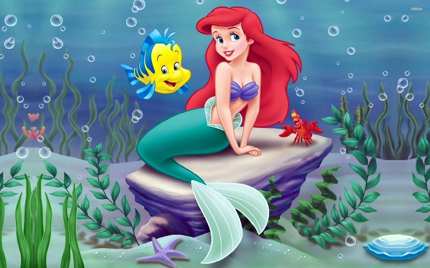 Ariel (A Pequena Sereia) — 1989. Ariel é uma sereia princesa de 16 anos… | by Luiza Morato | Medium