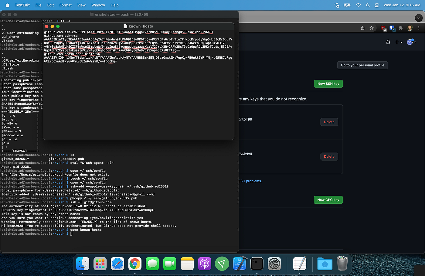 GitHub added to my known_hosts file