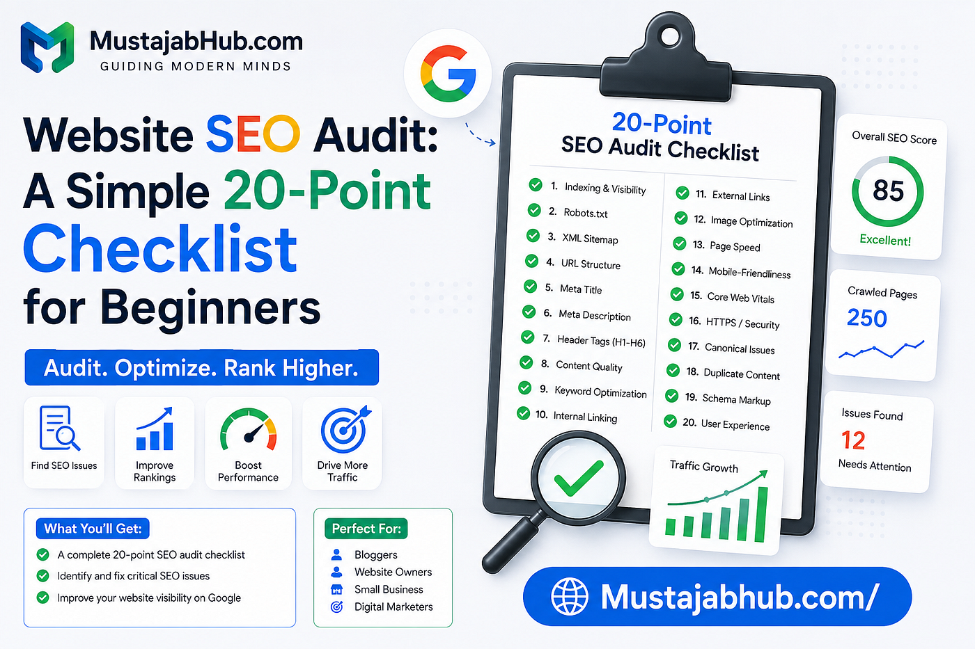 Website SEO Audit: A Simple 20-Point Checklist for Beginners