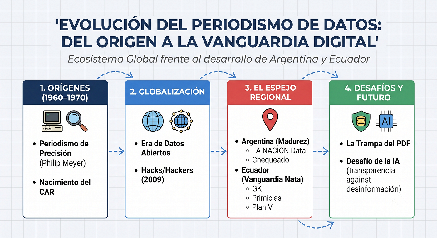 Cazadores de Algoritmos: El camino de Ecuador hacia el Periodismo de Datos frente al Gigante…