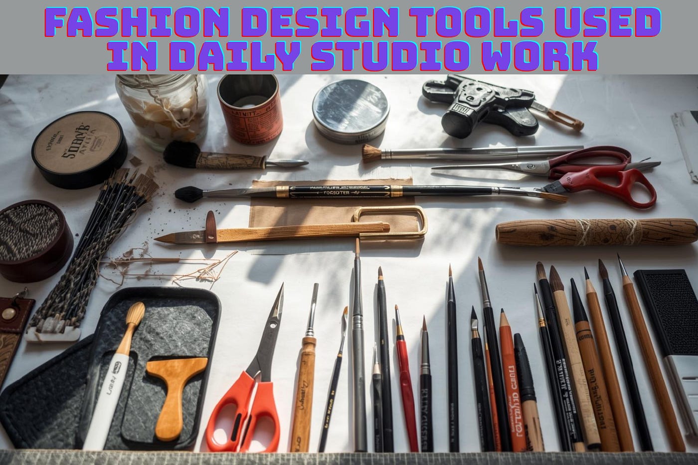Fashion Design Tools Used in Daily Studio Work