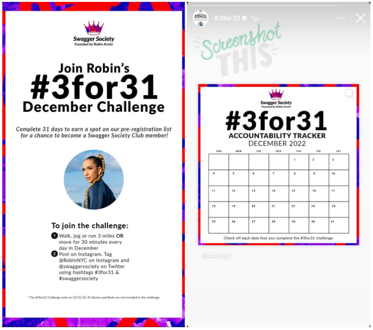 Robin Arzón's #3for31 Fitness Challenge