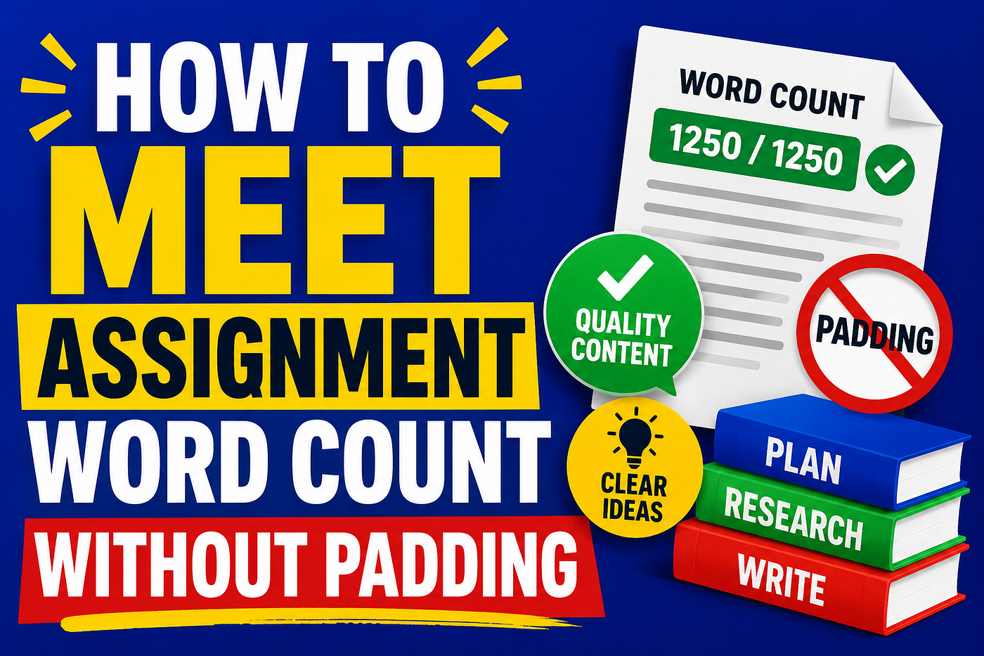 How to Meet Assignment Word Count Without Padding