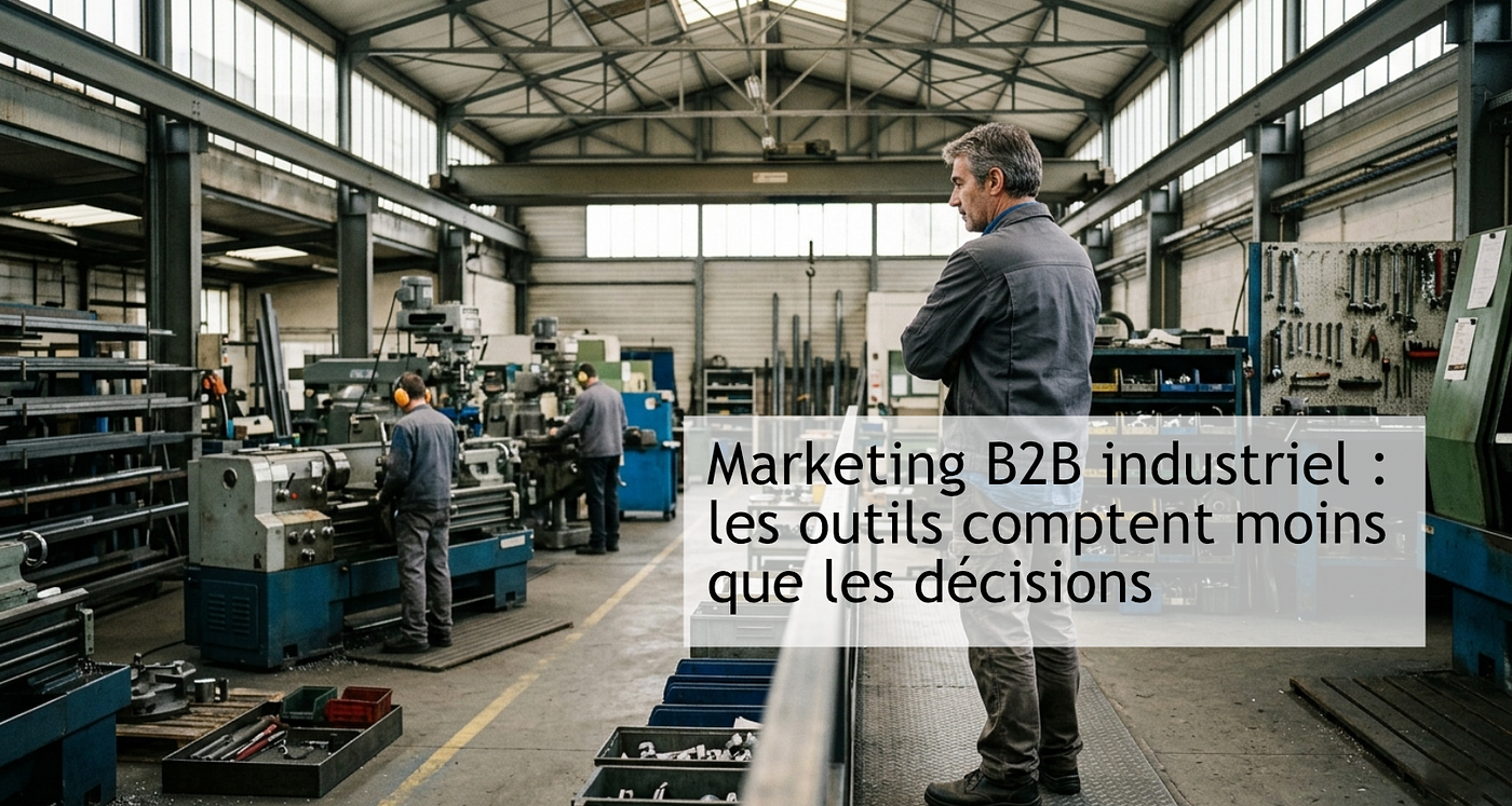 Marketing B2B industriel : les outils comptent moins que les décisions