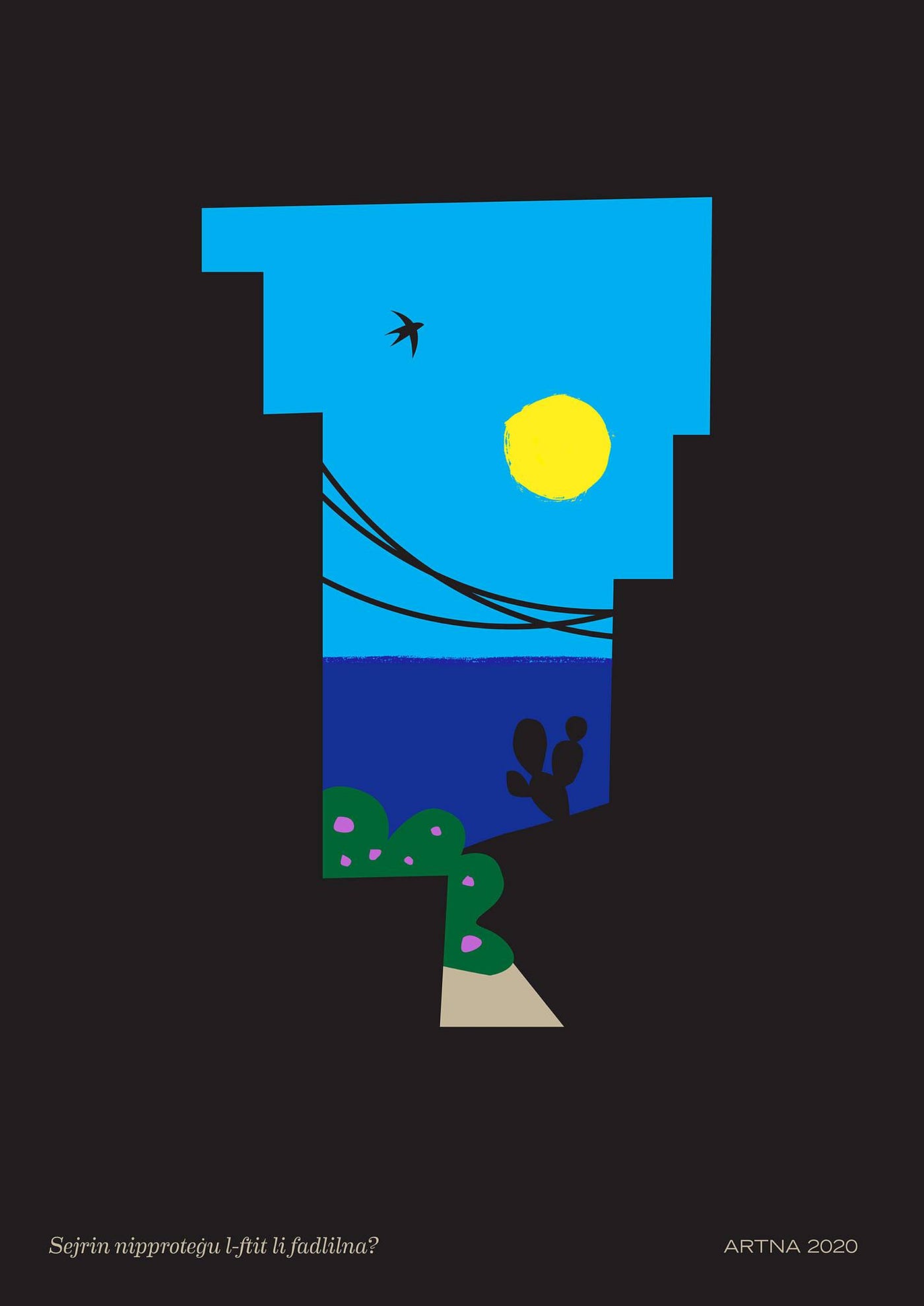 Steven’s poster for ‘ARTNA’ MCOI’s first collaborative online exhibition