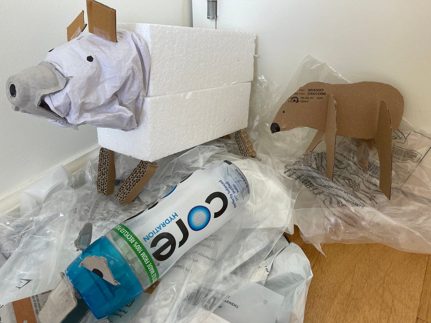 Polar Bear made from Recycled Materials | by Erika Noma | Ideation