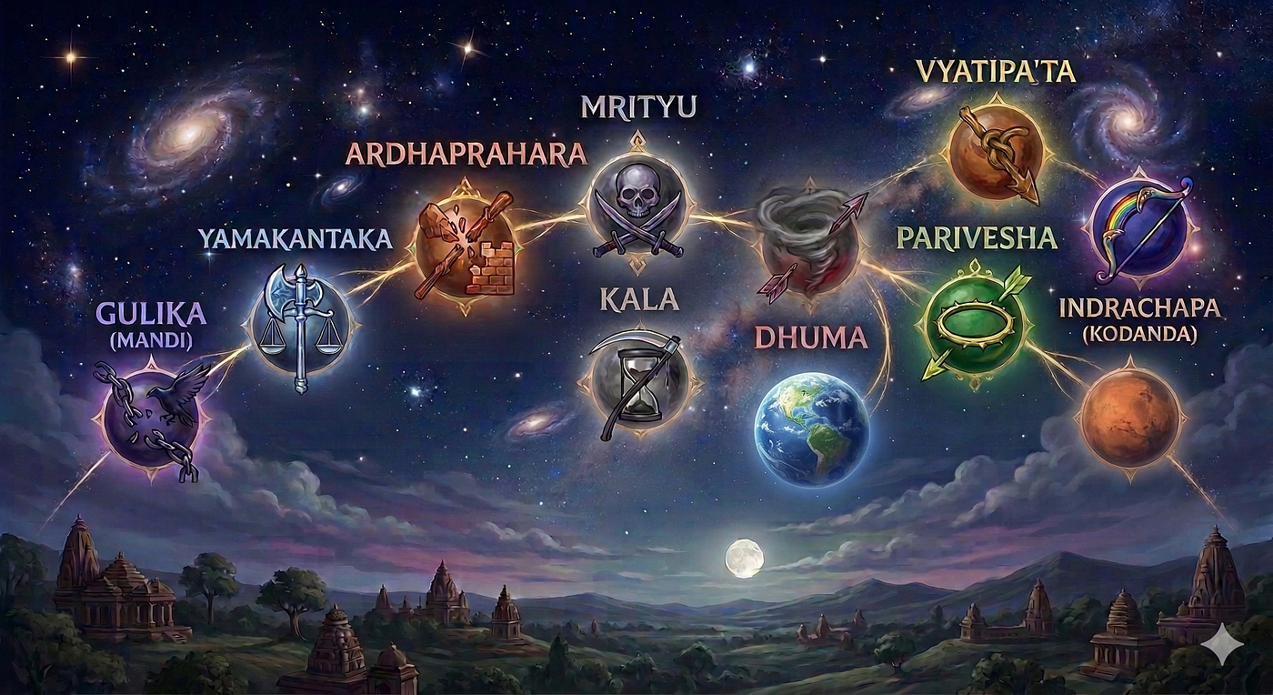UpaGraha (Subplanets in Astrology) :