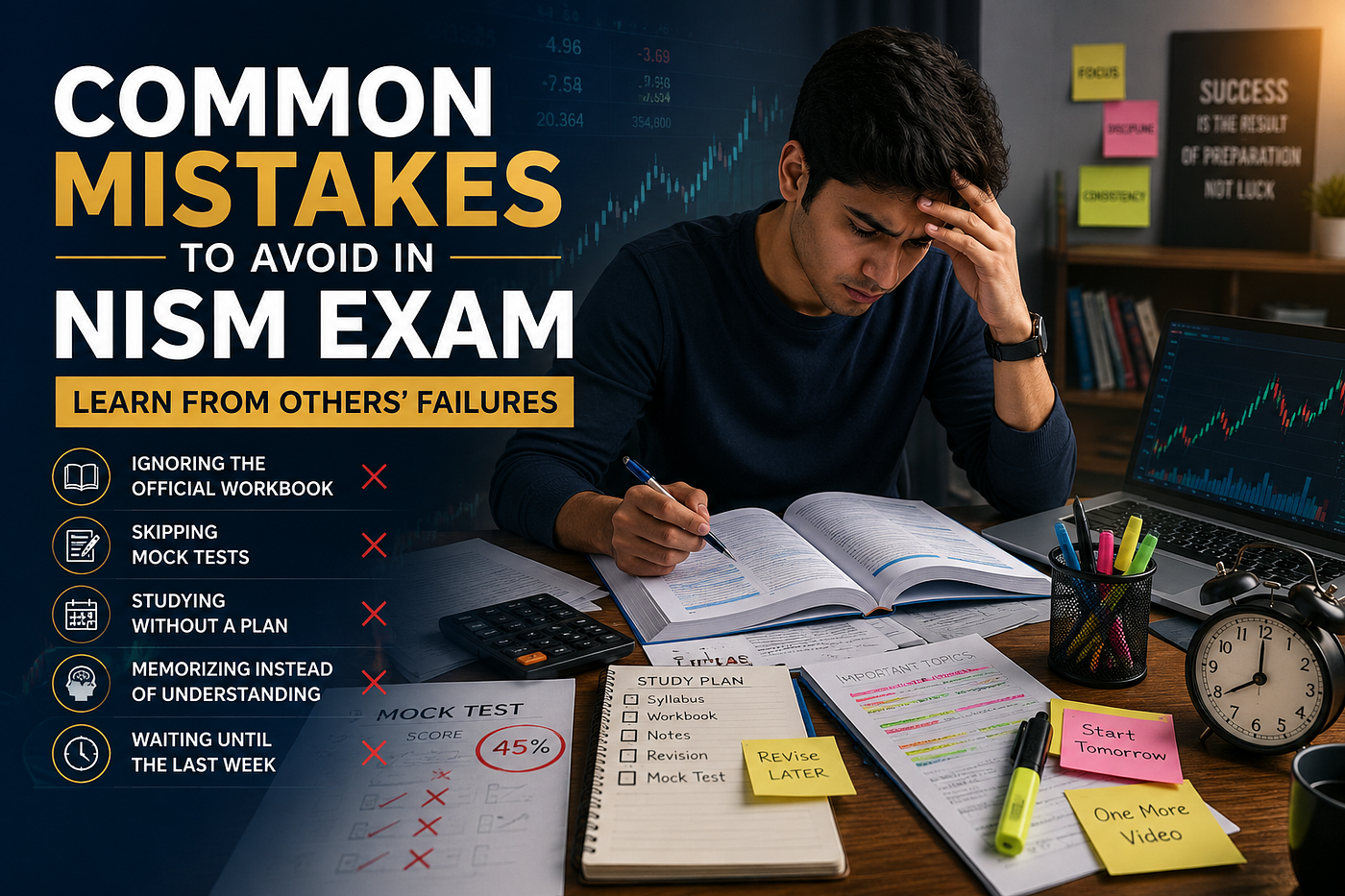 Common Mistakes to Avoid in NISM Exam: Learn from Others’ Failures