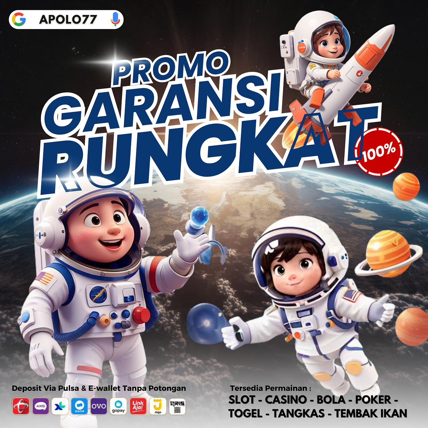Raih Cashback Tertinggi Hanya di APOLO77! Daftar Sekarang!