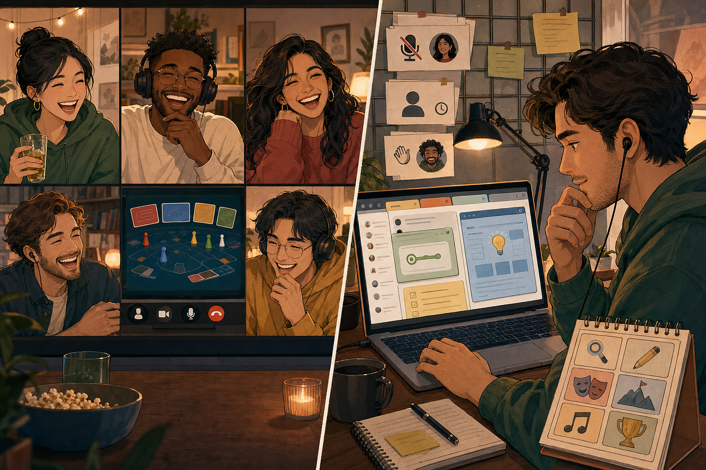 The Hidden Host Load Behind Fun Online Hangouts and How to Share It