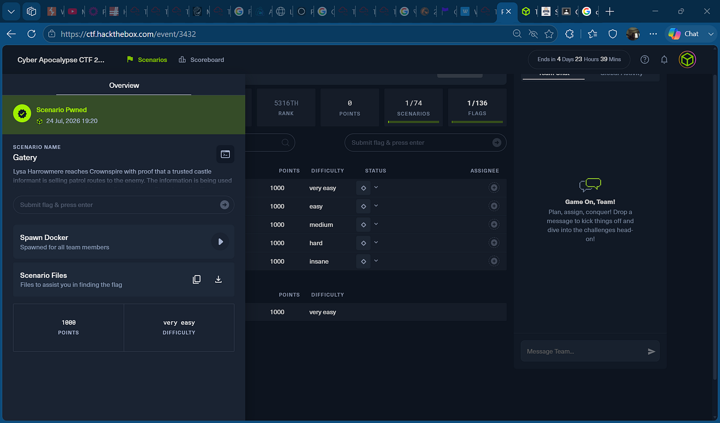 HTB Cyber Apocalypse 2026: Gatery (Web) Writeup