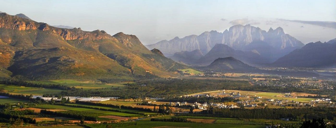 Scenic View of Cape Winelands