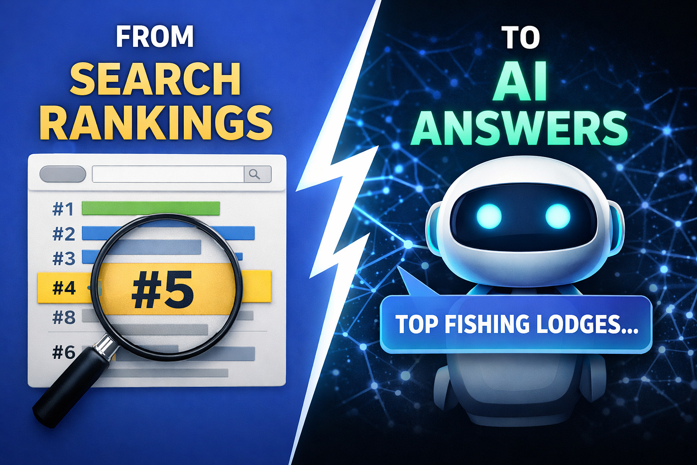 From top search rankings to AI Visibility — the dramatic shift.