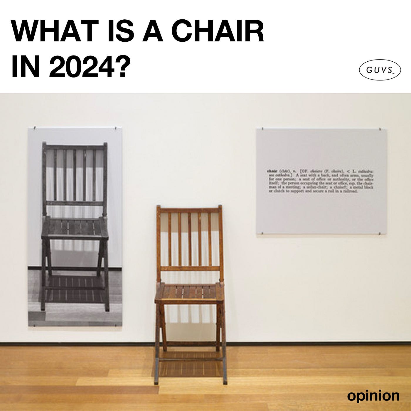 What is a chair in 2024?. “One and Three Chairs” is an… | by