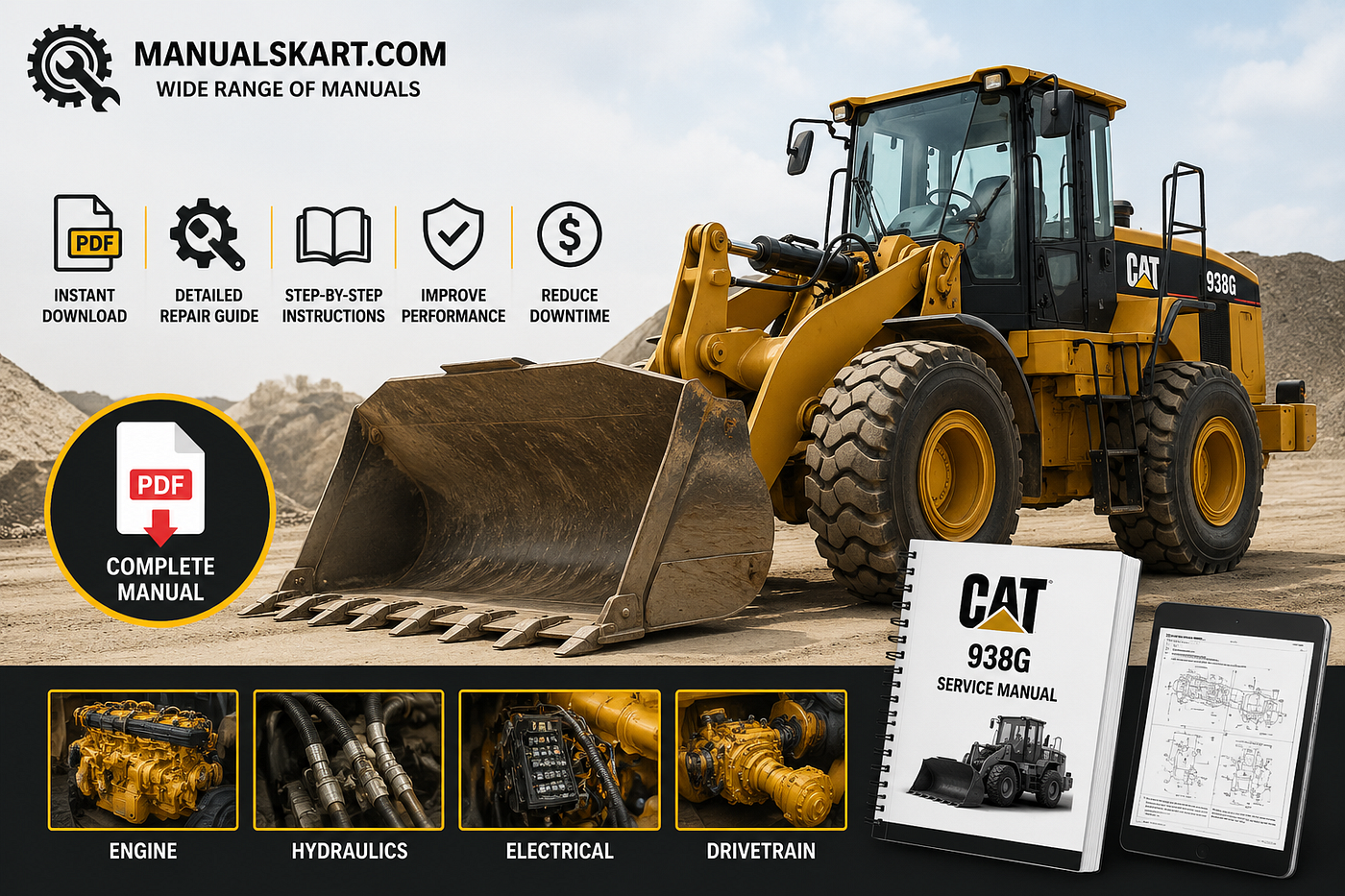 Caterpillar 938G Manual PDF for Complete Repair and Maintenance