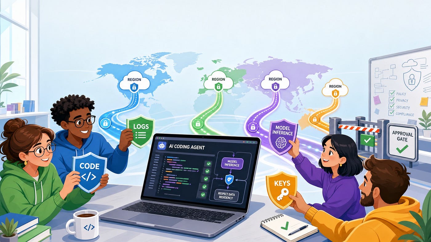 AI Coding Agent Data Residency: Keep Code, Prompts, and Logs in the Right Place