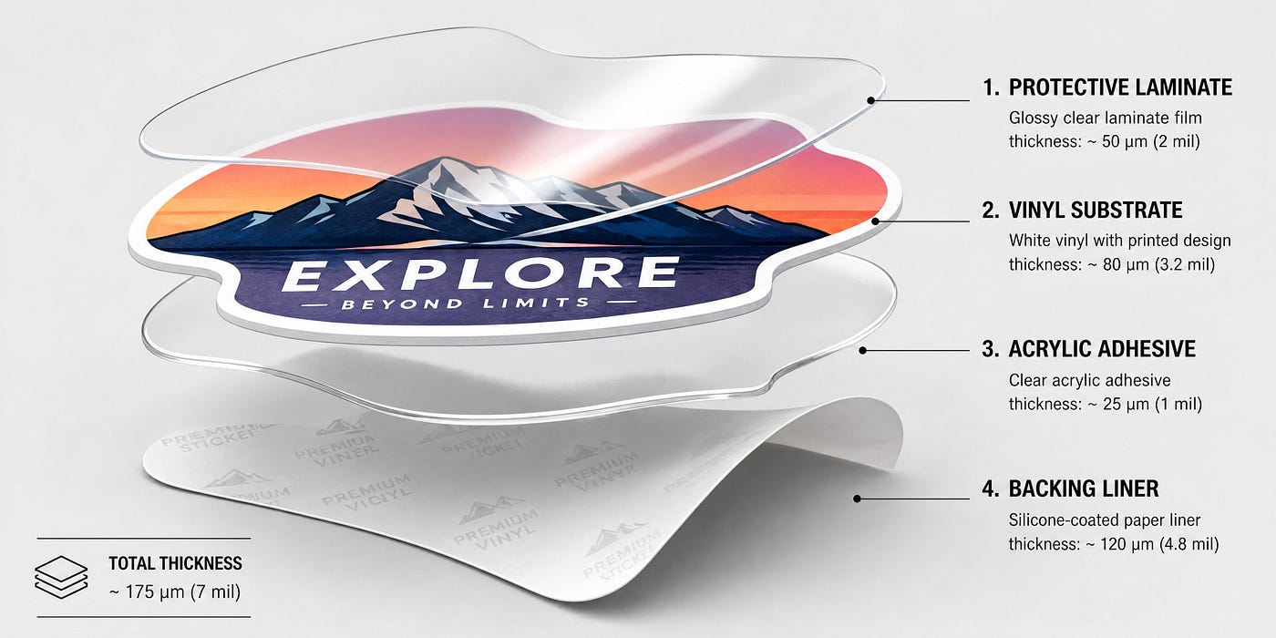 Vinyl Sticker Thickness Guide: Mils, Microns & Premium Quality