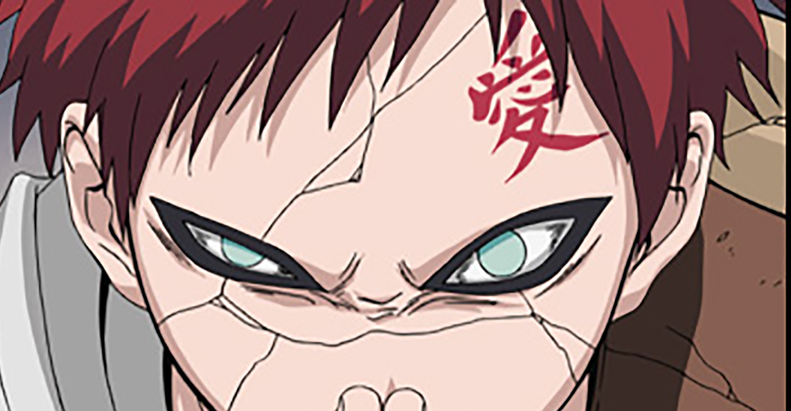 Gaara's sign in his forehead