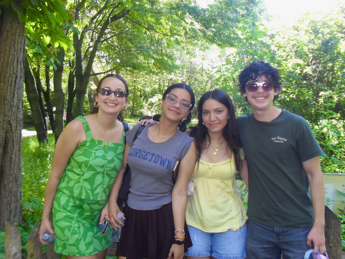The gang (plus John, but minus Hanna!) at the Bronx Zoo