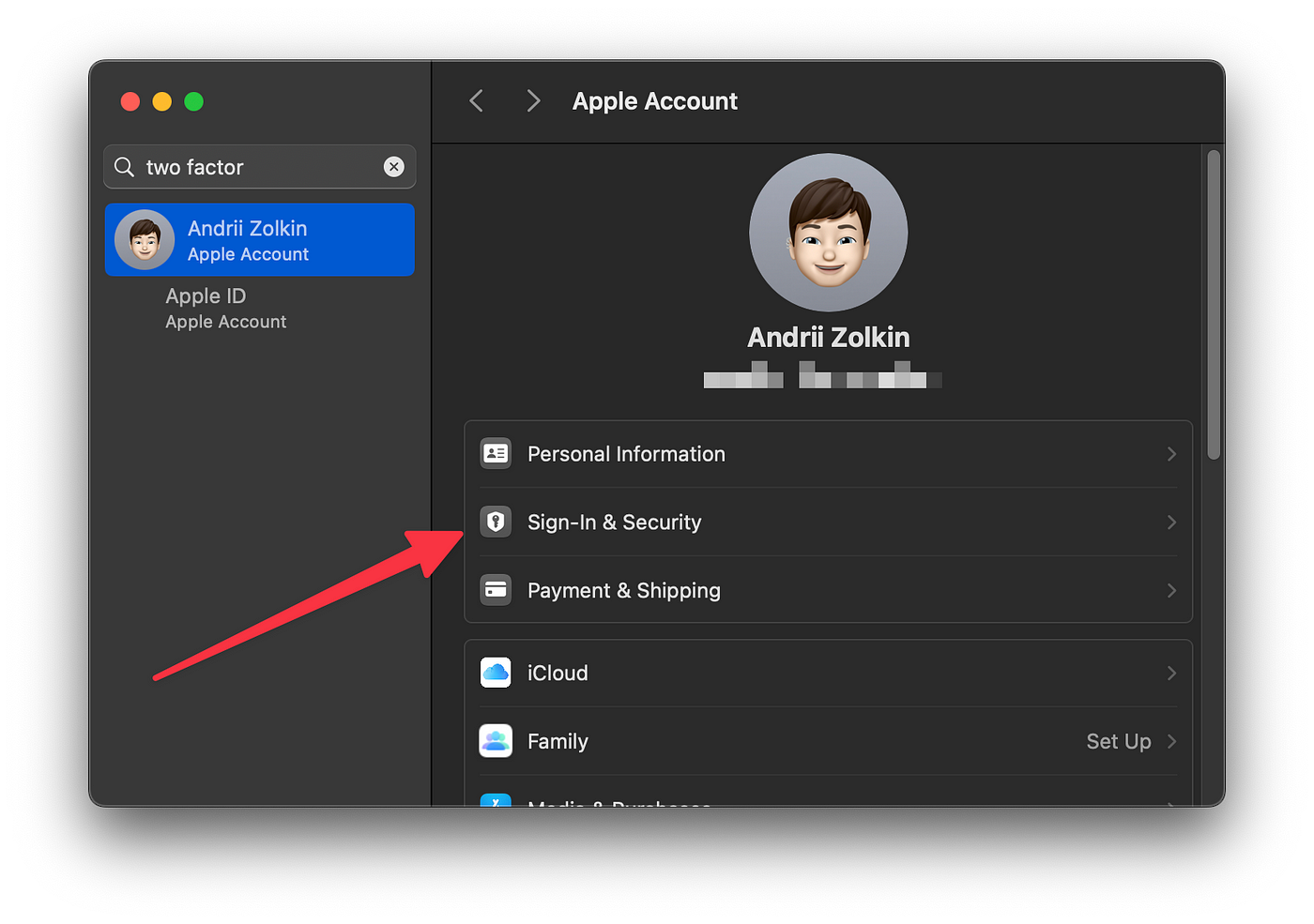 macOS Apple ID 配置文件