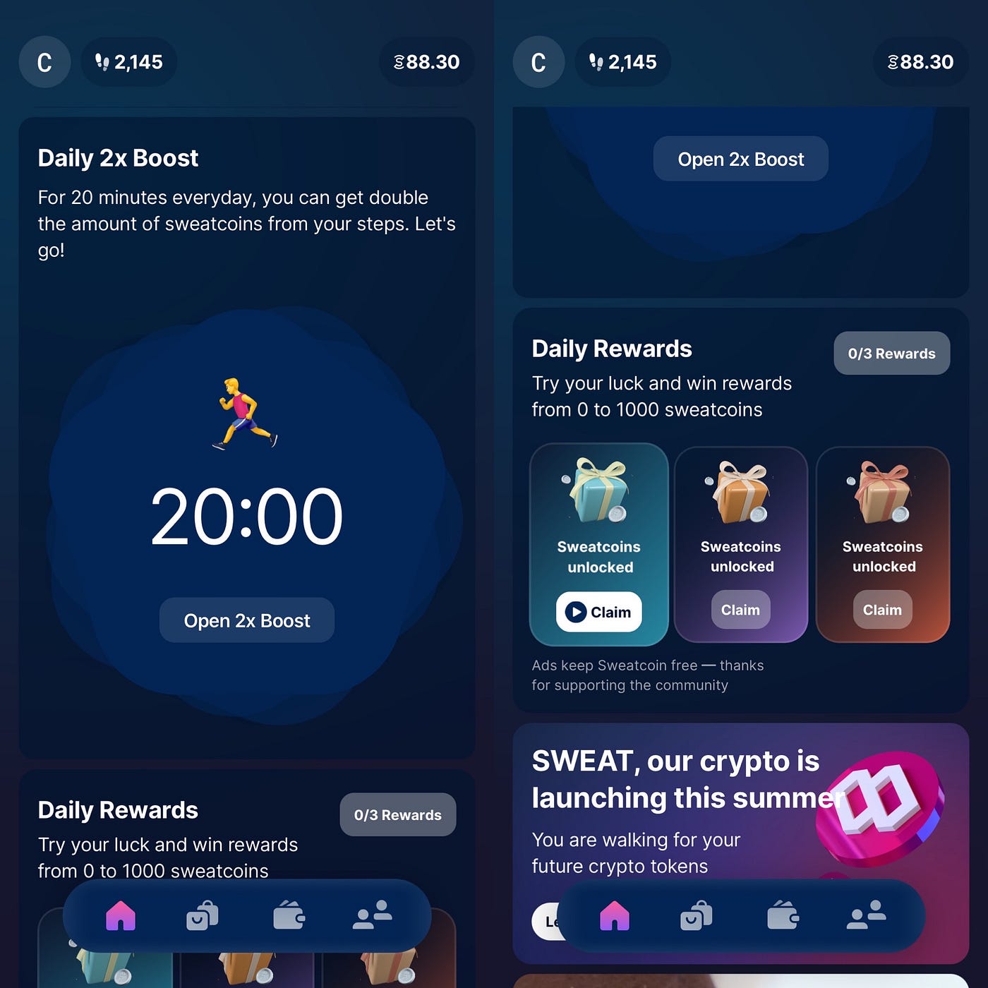 Sweatcoin 老牌走路賺錢APP｜長時間走路挖礦｜不同於STEPN的Move to Earn | by Mu Chen (Erhau) |  Medium
