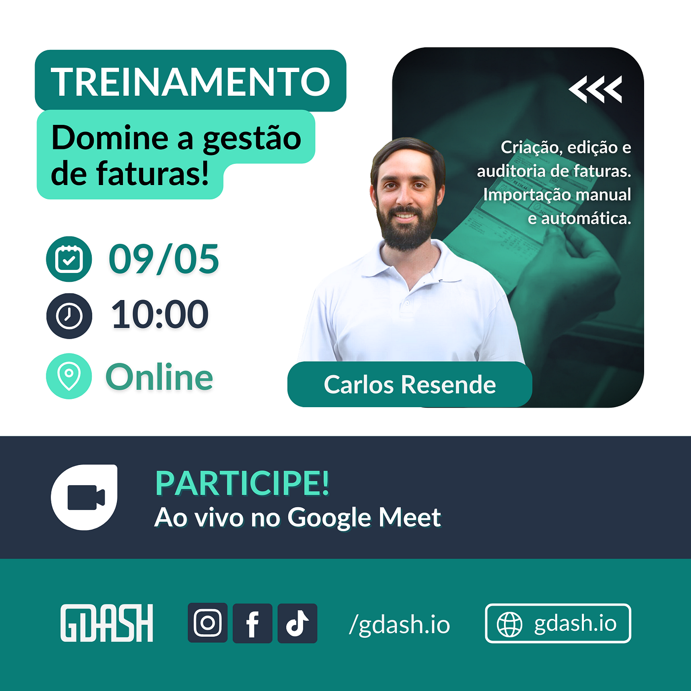 Treinamento: Gestão de faturas de energia solar na GDASH