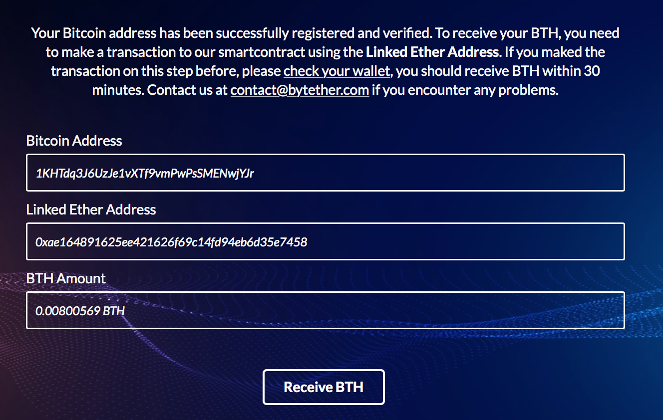 How to access your BTH?. BTH is created by cross-forking bitcoin… | by  Bytether | Medium