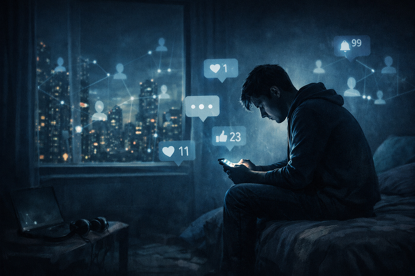 Connected to everyone. Disconnected from myself.