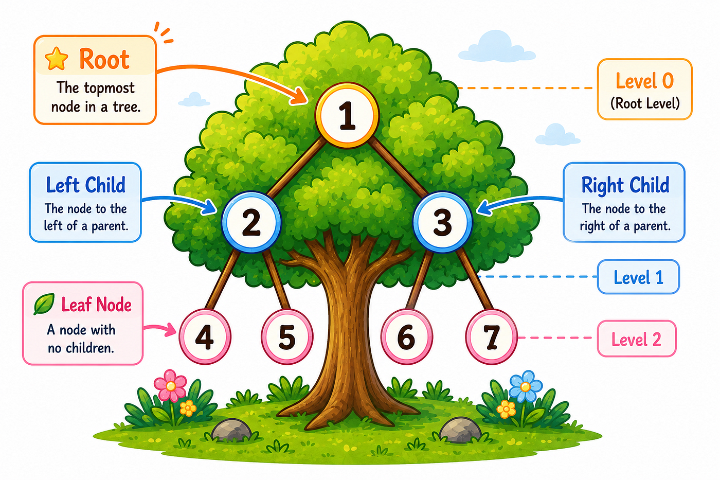 🧭 DSA Pattern #8 — Tree Traversal Patterns (DFS & BFS Simplified)