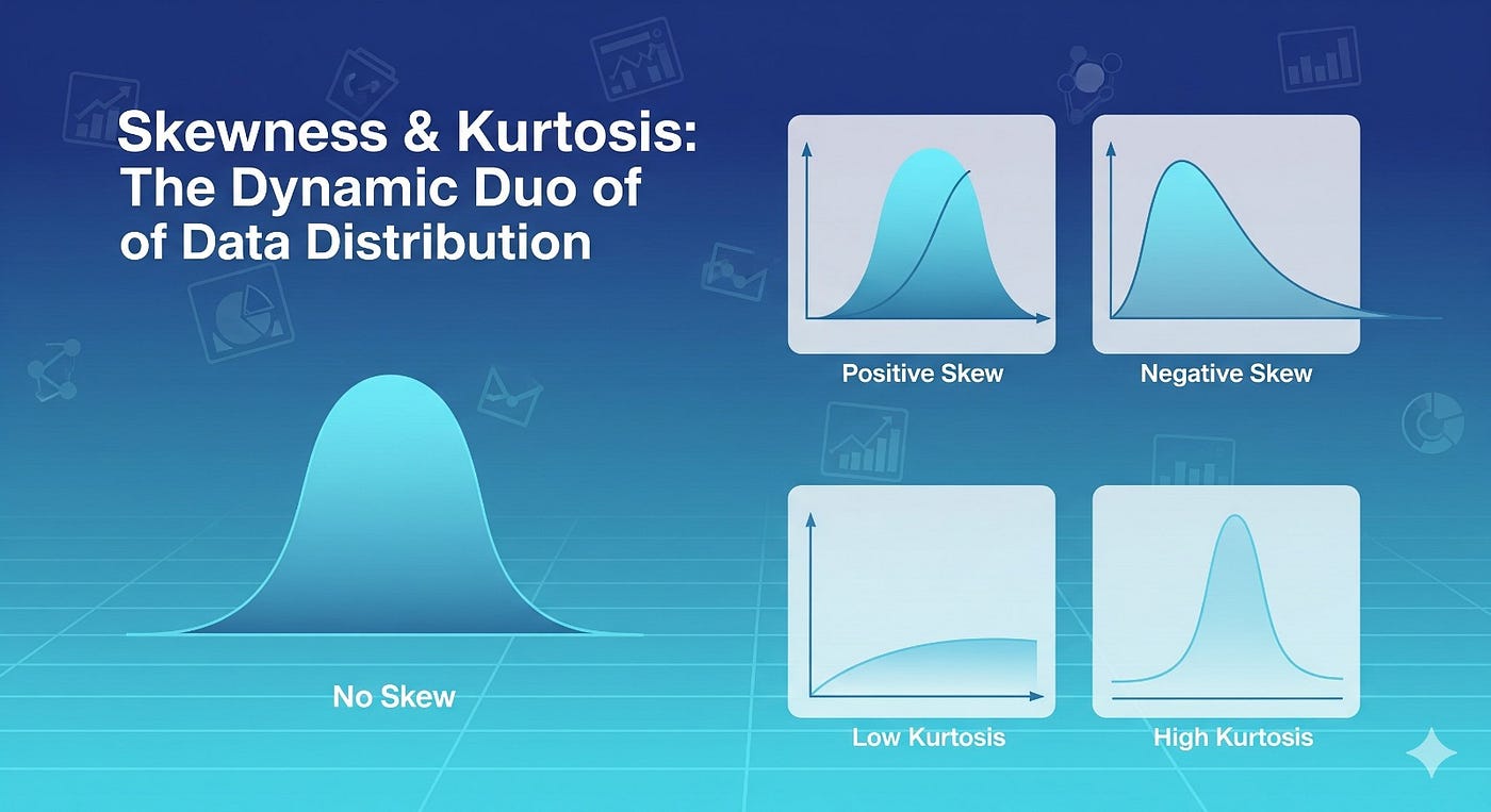 Skewness and Kurtosis: The Dynamic Duo of Data Distribution — NareshIT | by  Naresh I Technologies | Medium