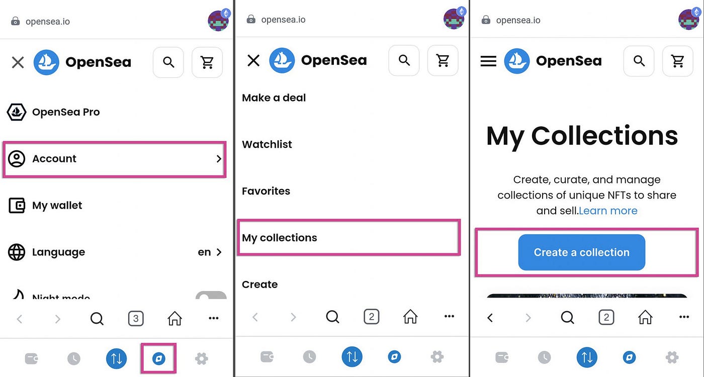 A Step-by-Step Guide to Minting NFTs for Free on OpenSea | GinAngieLa |  Medium